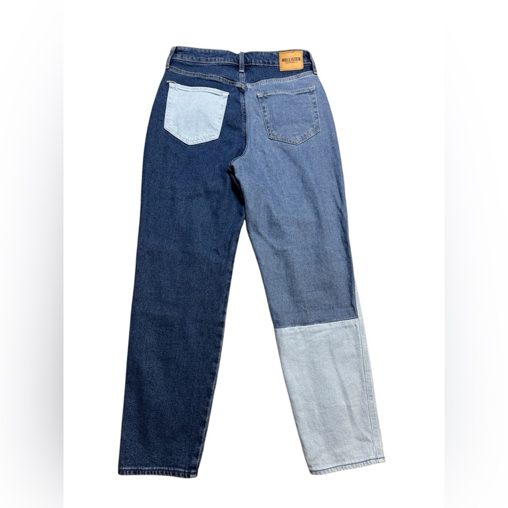 Hollister Patchwork Multitone Ultra High Rise Mom… - image 2